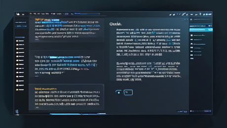软件截图风格，分屏显示，左半部分为AI对话窗口，展示正在生成的论文段落（带蓝色高亮），右半部分为Word文档中粘贴的草稿，光标正在修改某句话，整体色调为深色护眼模式